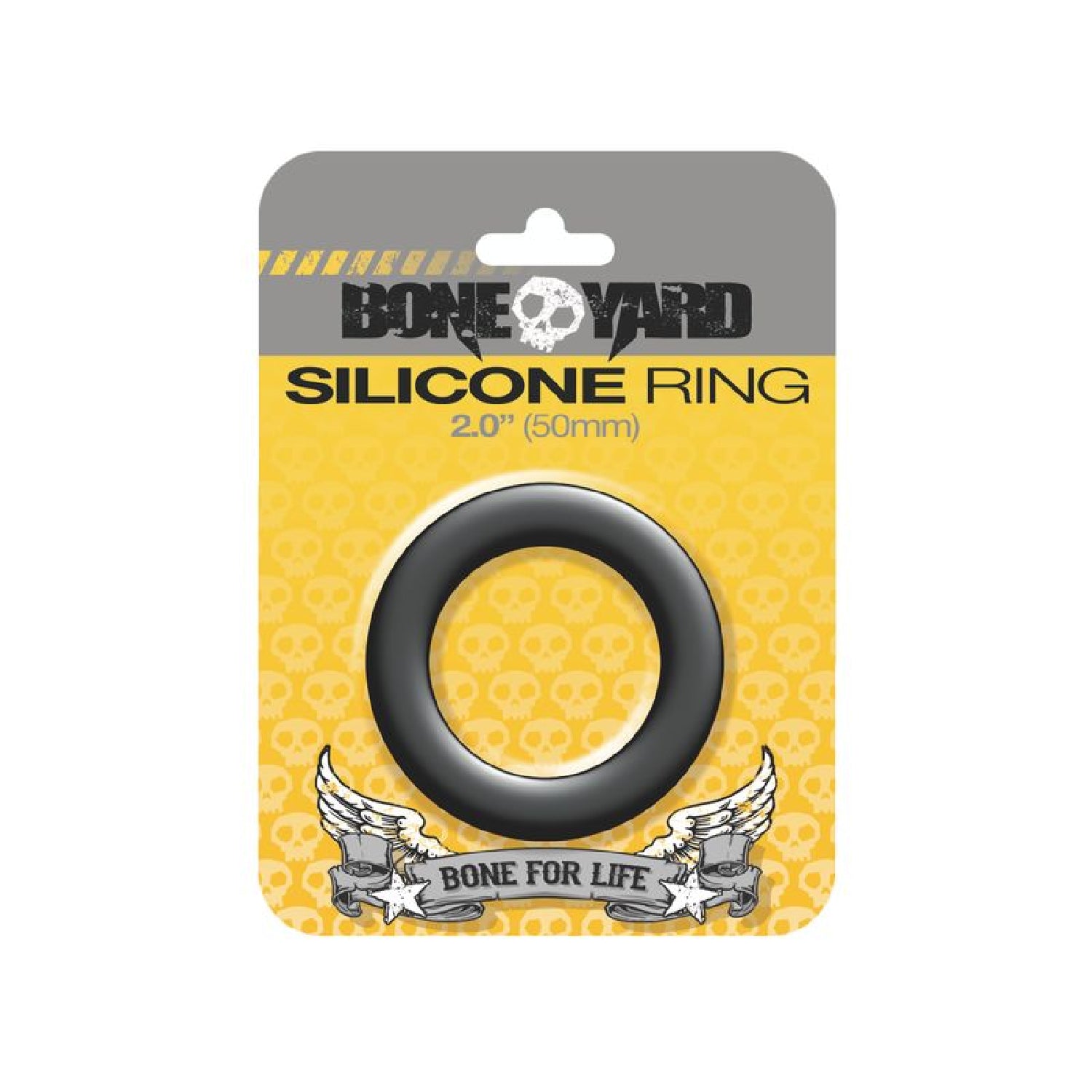 Boneyard Silicone Ring 50mm Black
