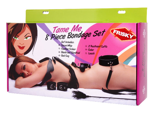 Tame Me 8 Pc Beginner Bondage Set
