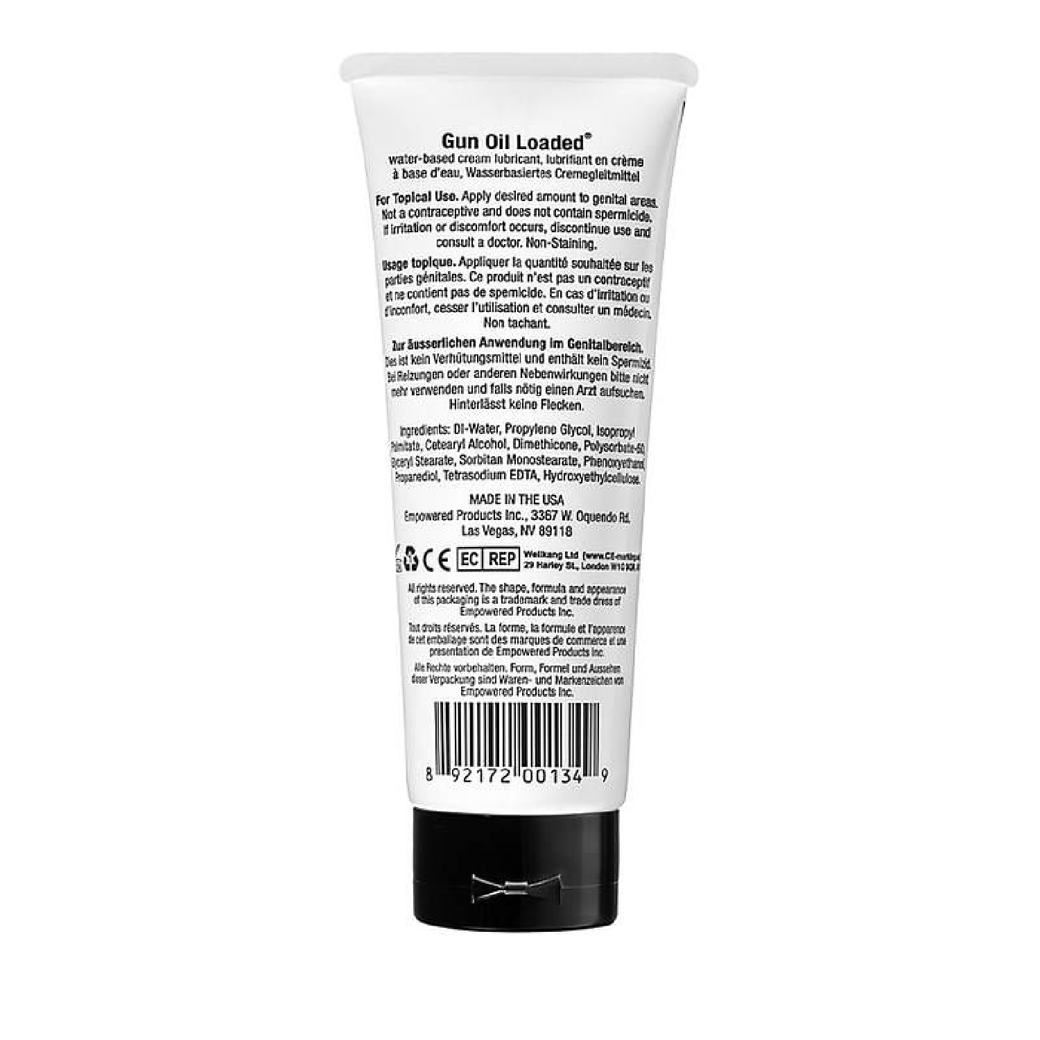 Gun Oil Loaded 3.3oz/100ml Tube