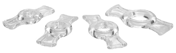 Endurance Clear 4 Ring Penis Set