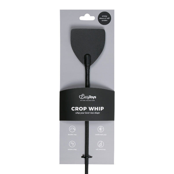 Wide Crop Whip Black