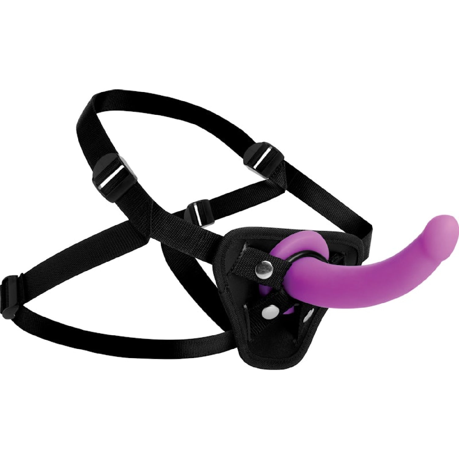 Navigator Silicone G-Spot Dildo with Harness