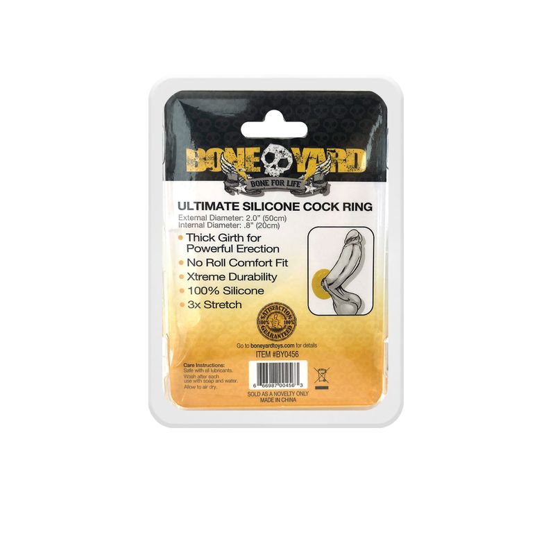 Ultimate Silicone Cock Ring Yellow