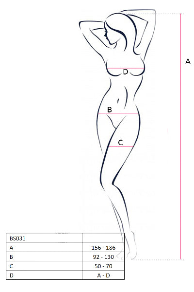 Bodysuit Open Cup White BS031