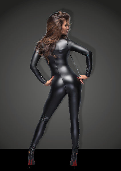 Power Wetlook Overall With Leash And 2 Way Zipper