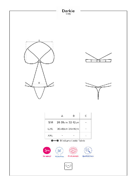 Darkie Crotchless Teddy