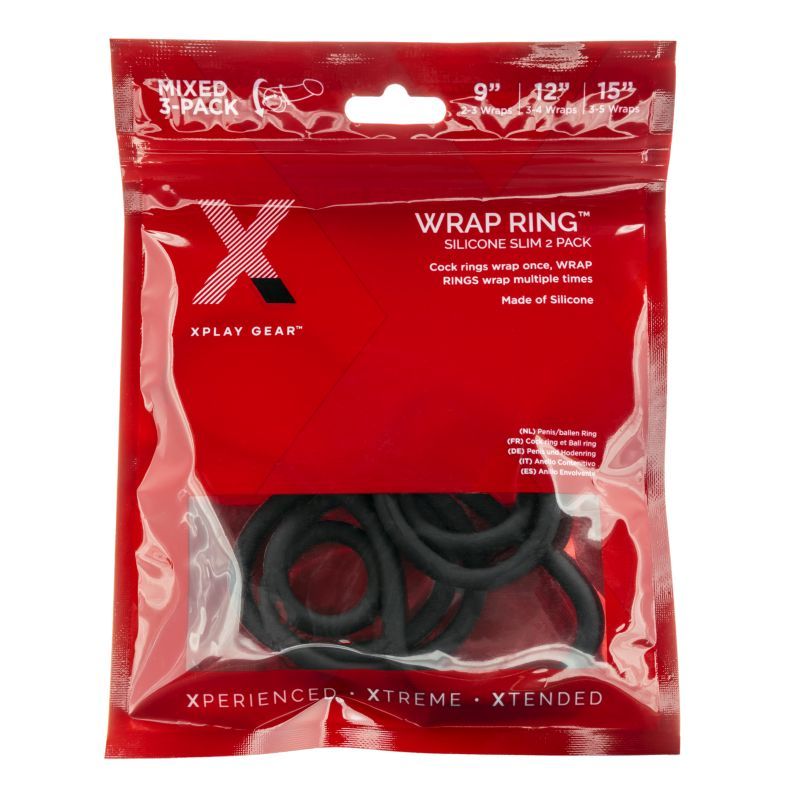 Xplay 3 Pk Silicone Thin Wrap Ring