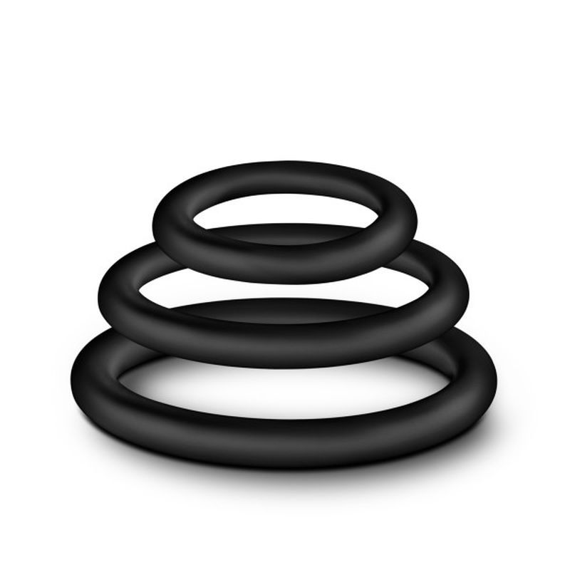 Performance Silicone Cock Ring 3 Pc Set