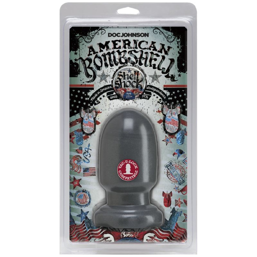Shell Shock Small Anal Plug Gun Metal