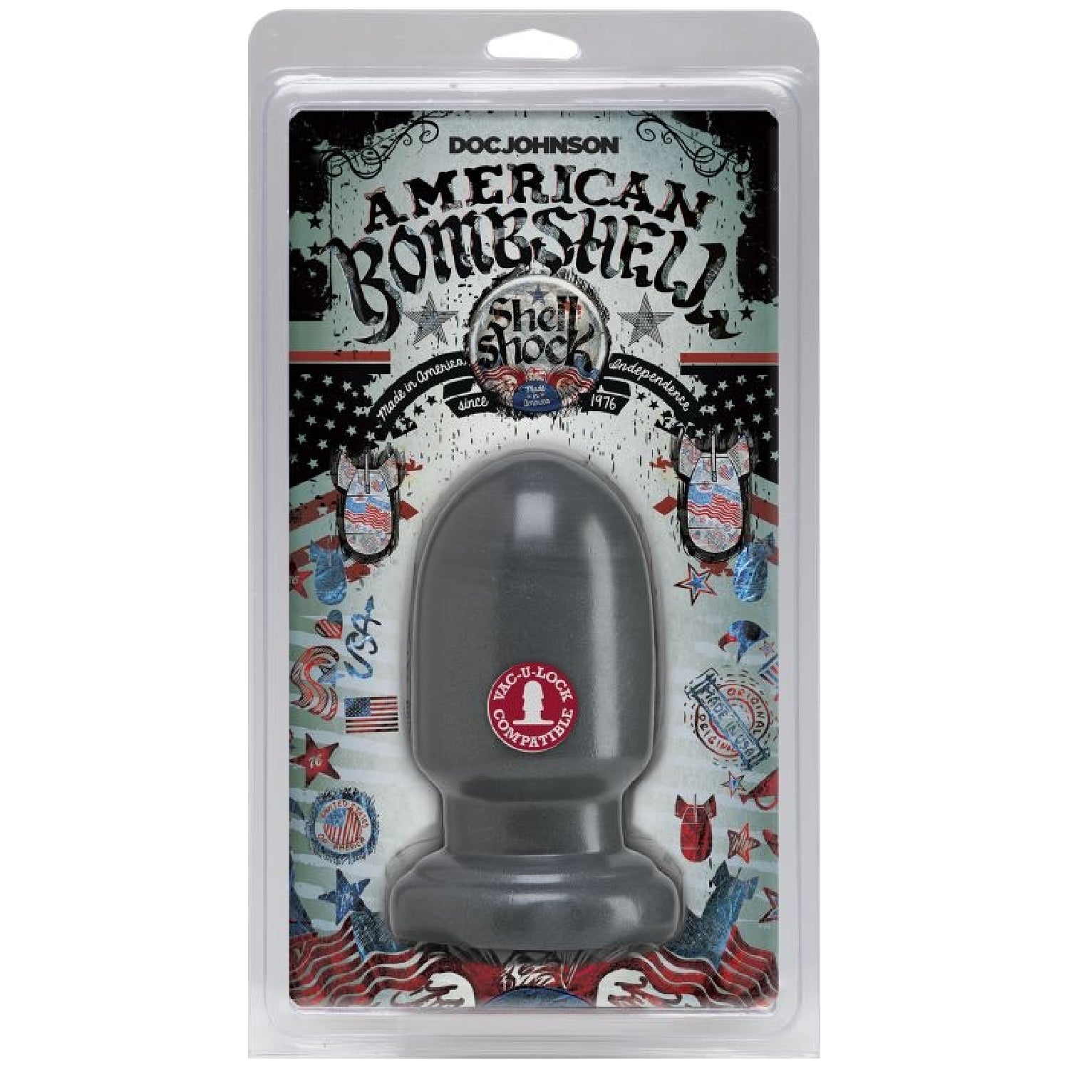 Shell Shock Small Anal Plug Gun Metal