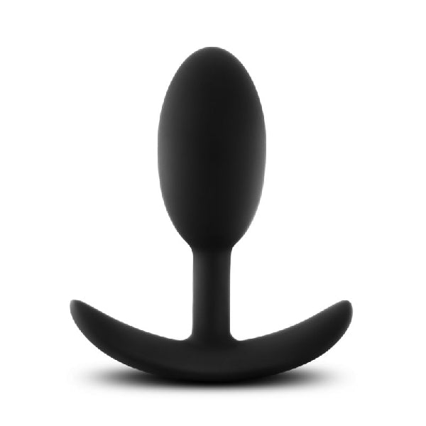 Anal Adventures Platinum Silicone Vibra Slim Plug Medium