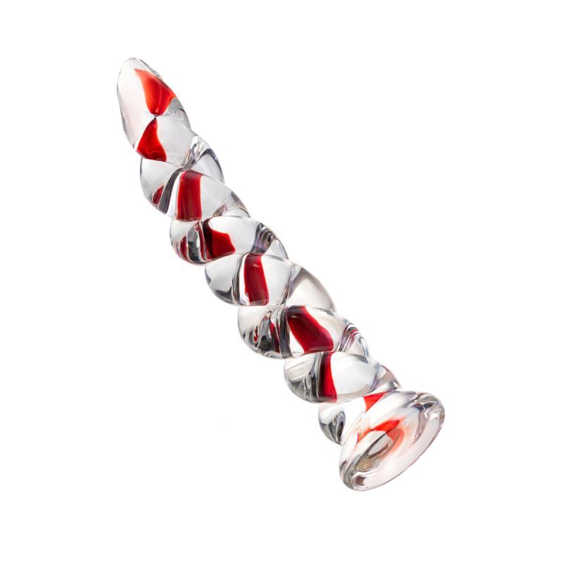 Sexus Glass Dildo Ribbed 18.2cm