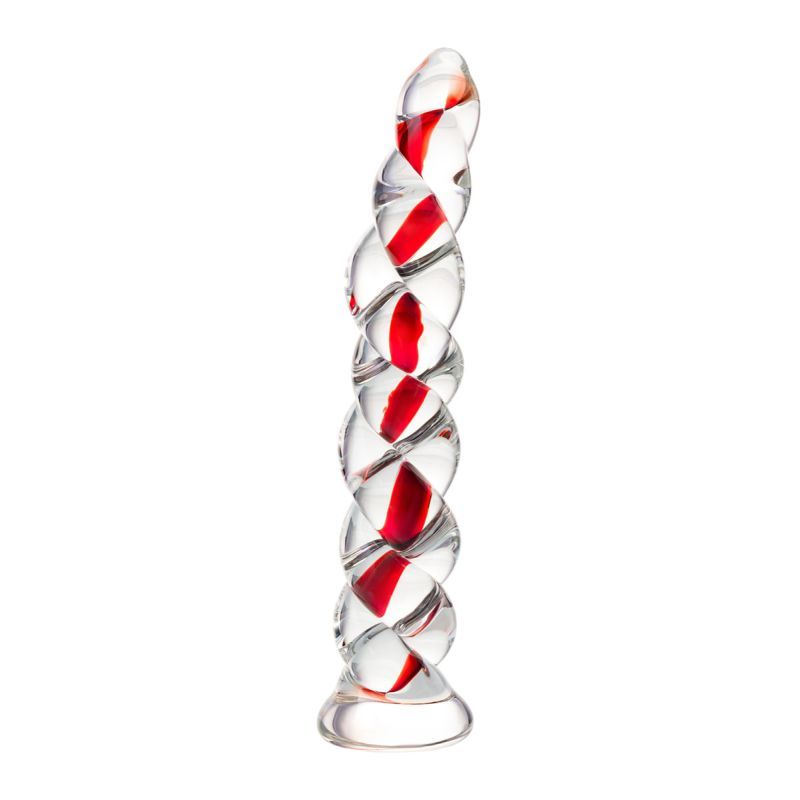 Sexus Glass Dildo Ribbed 18.2cm