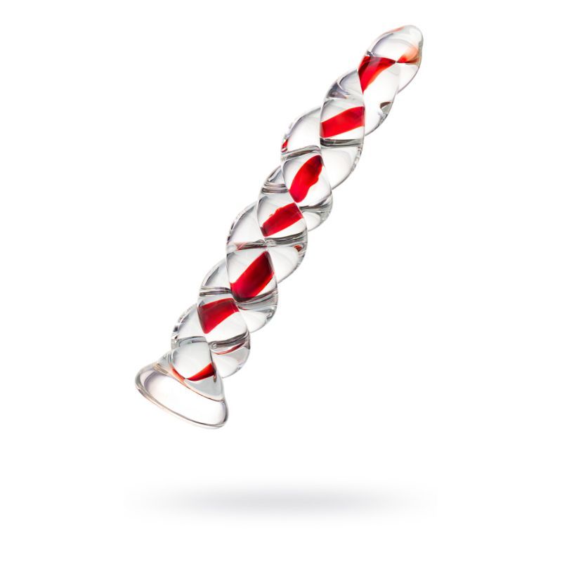 Sexus Glass Dildo Ribbed 18.2cm