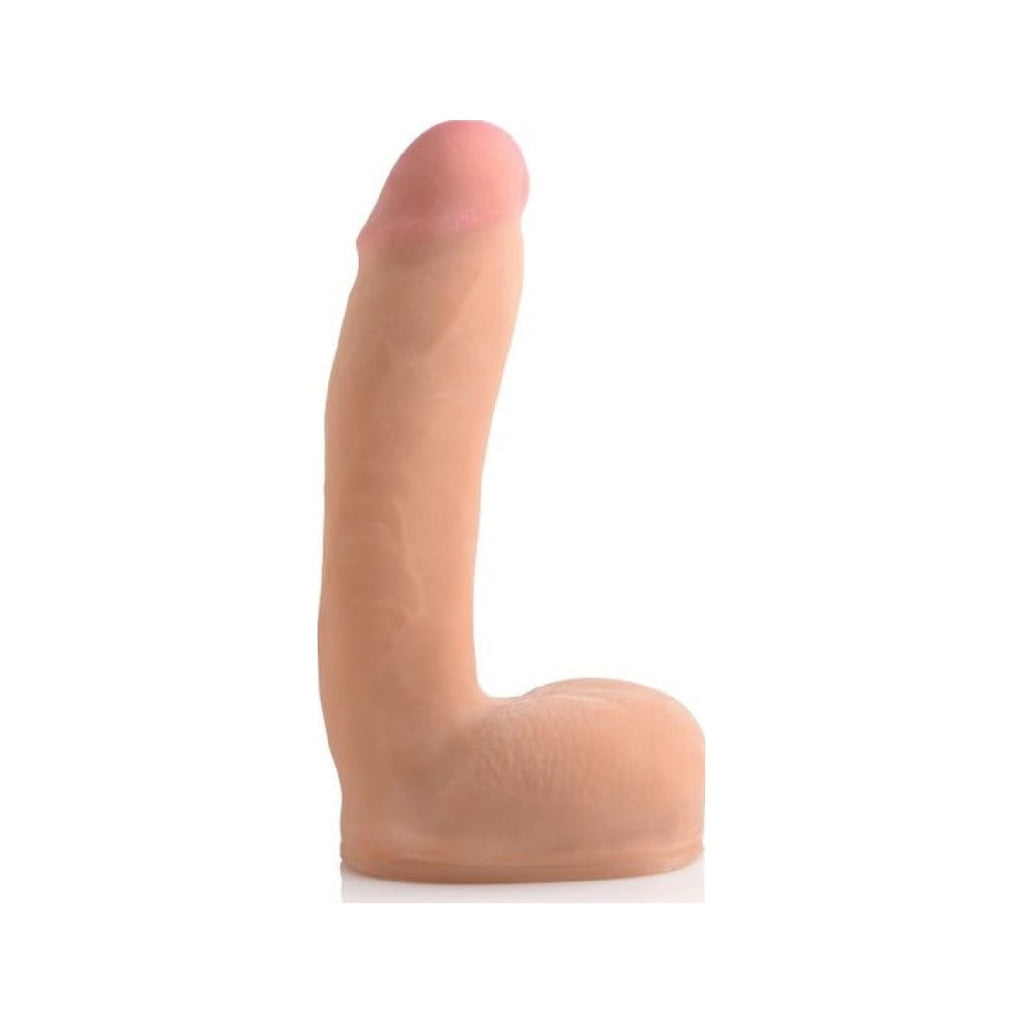 8in Dual Density Squirting Dildo w Balls Reservoir