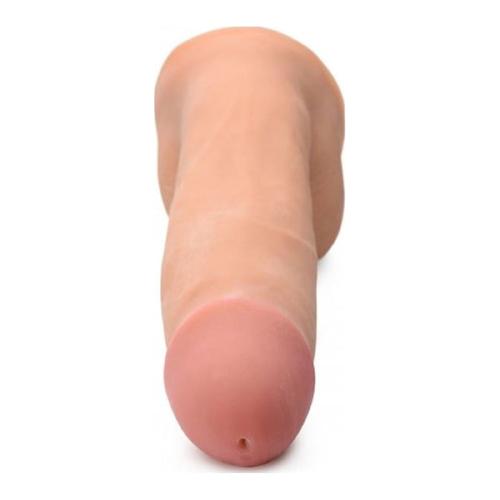 8in Dual Density Squirting Dildo w Balls Reservoir