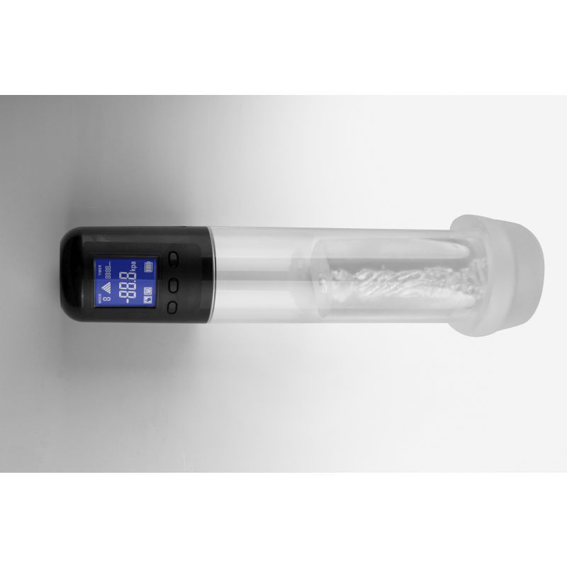 Smart Rechargeable LCD Penis Pump w Sleeve and Donut