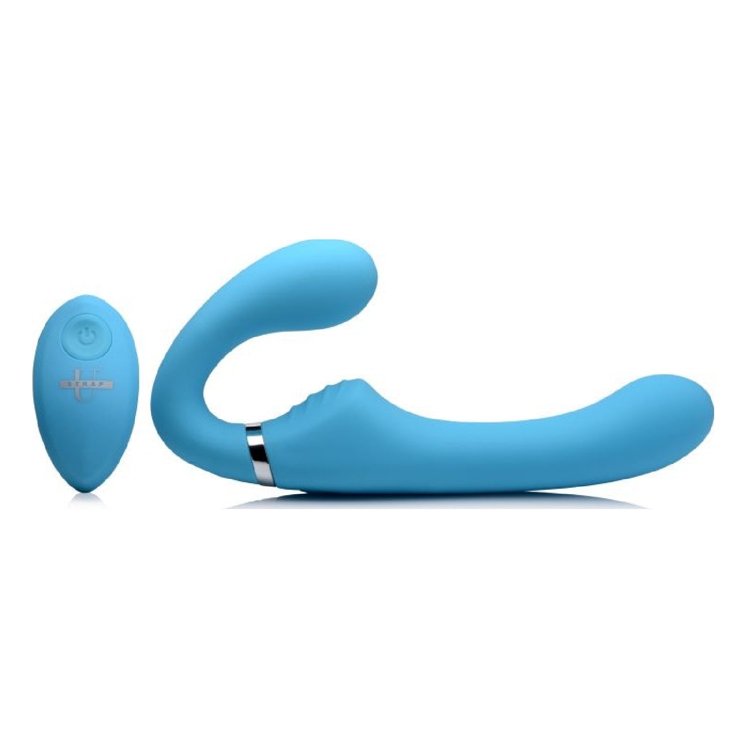 Mighty Rider 10X Strapless Strap-On Blue w Remote