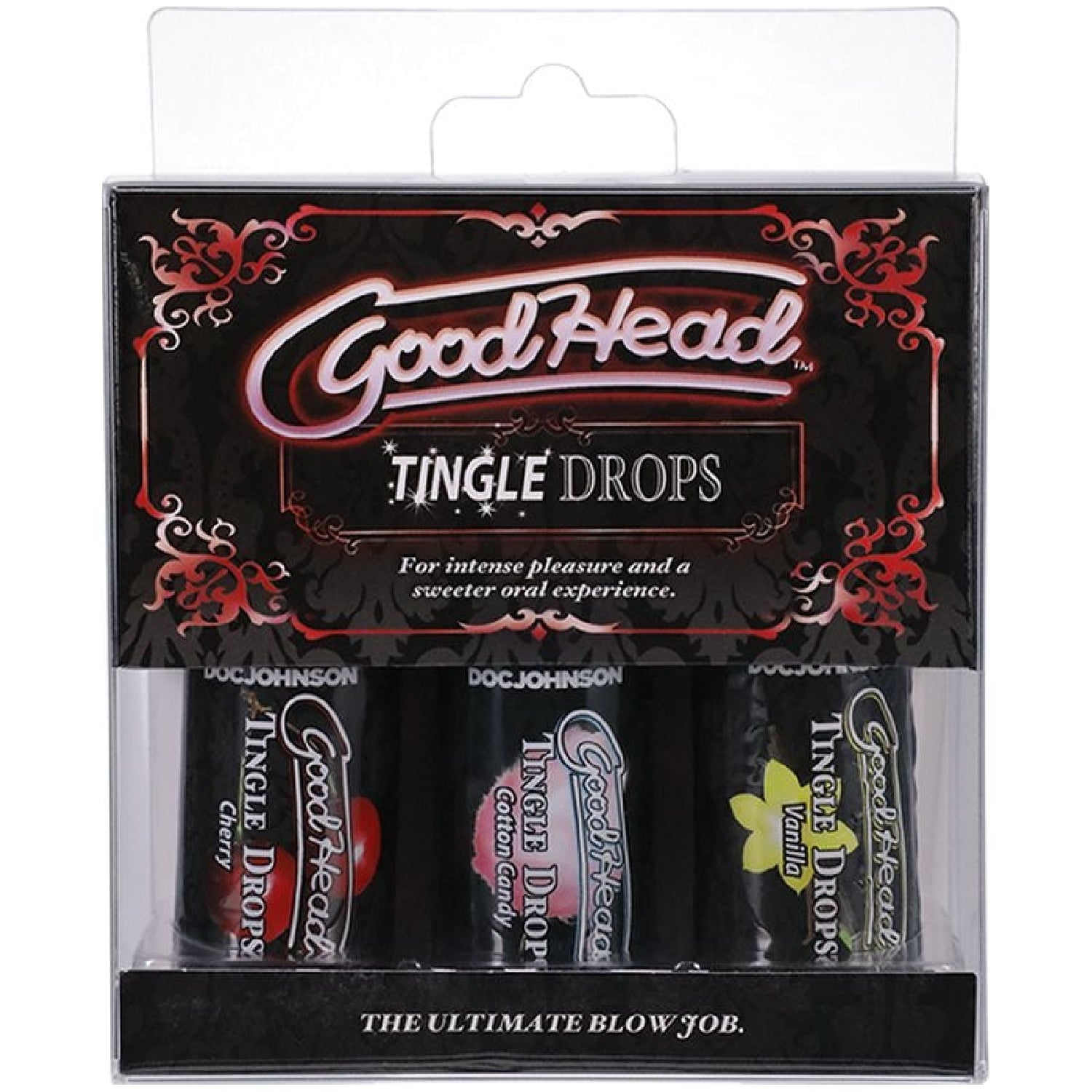 GoodHead Tingle Drops Cherry, Candy and Vanilla 3 Pc