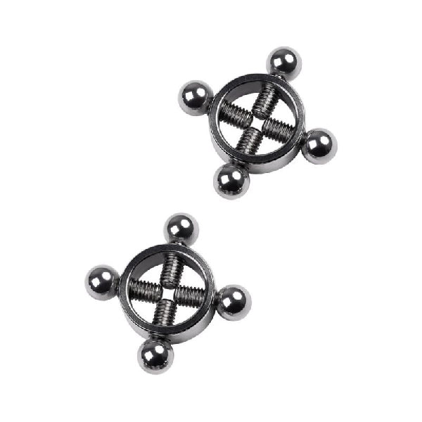 Silver Metal 2 Pc Nipple Clamps