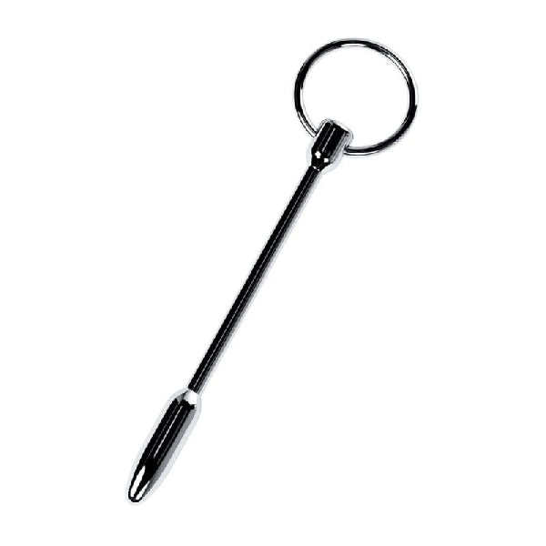Silver Metal Urethral Plug w Ring