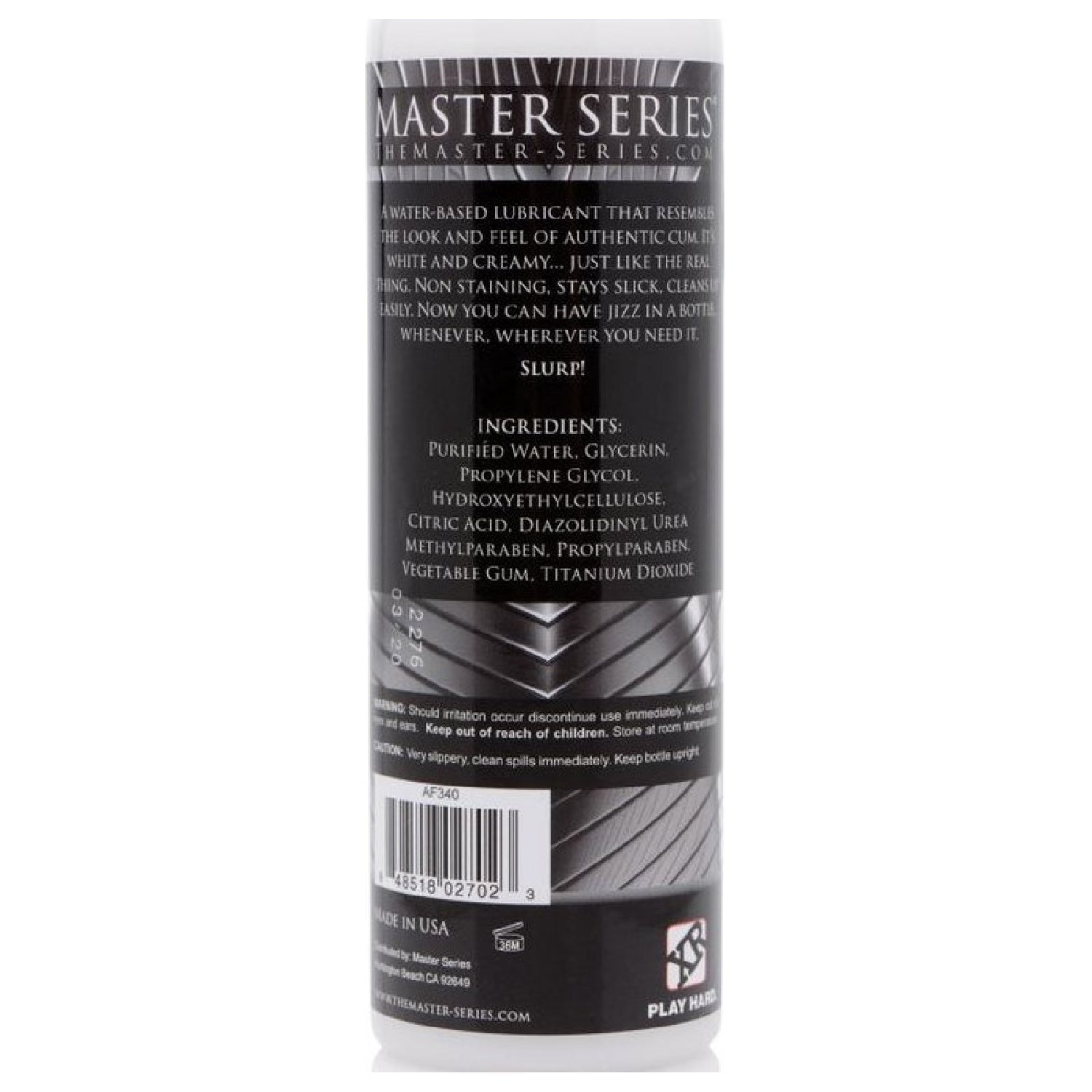 Jizz Unscented Water Based Lube 8oz