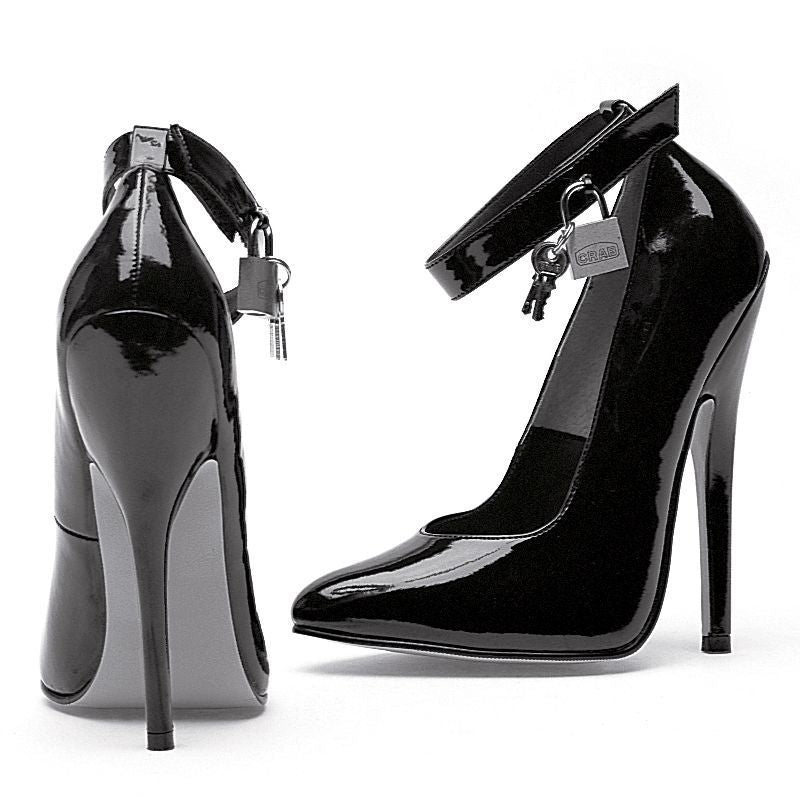 Fetish Pump w Lock and Key 6in