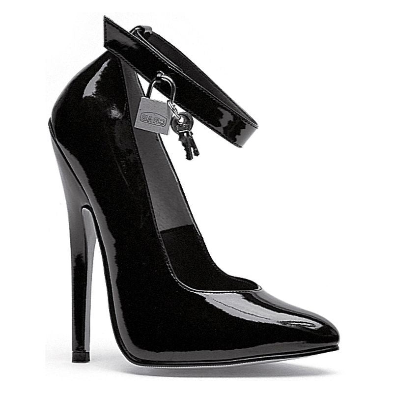 Fetish Pump w Lock and Key 6in