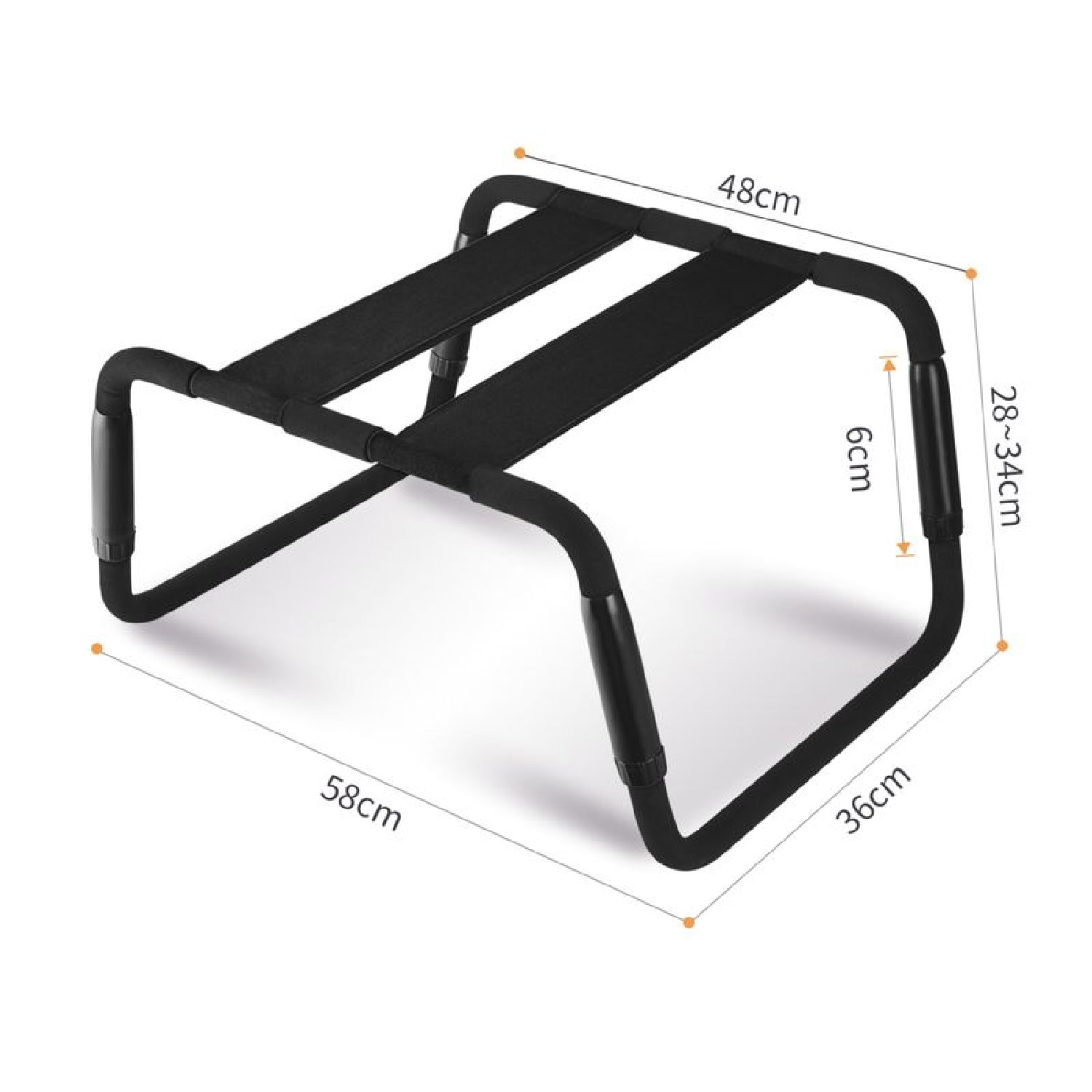 Sex Chair Adjustable Height Black