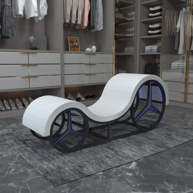 Kama Sutra Mebon Chaise Love Lounge with Metal Frame and LED