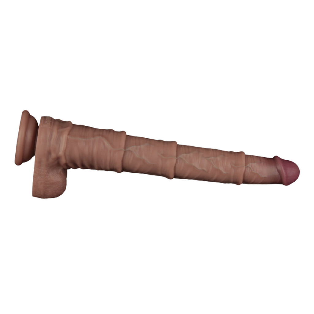 16in Dual Layered Bendable Silicone Cock XXL