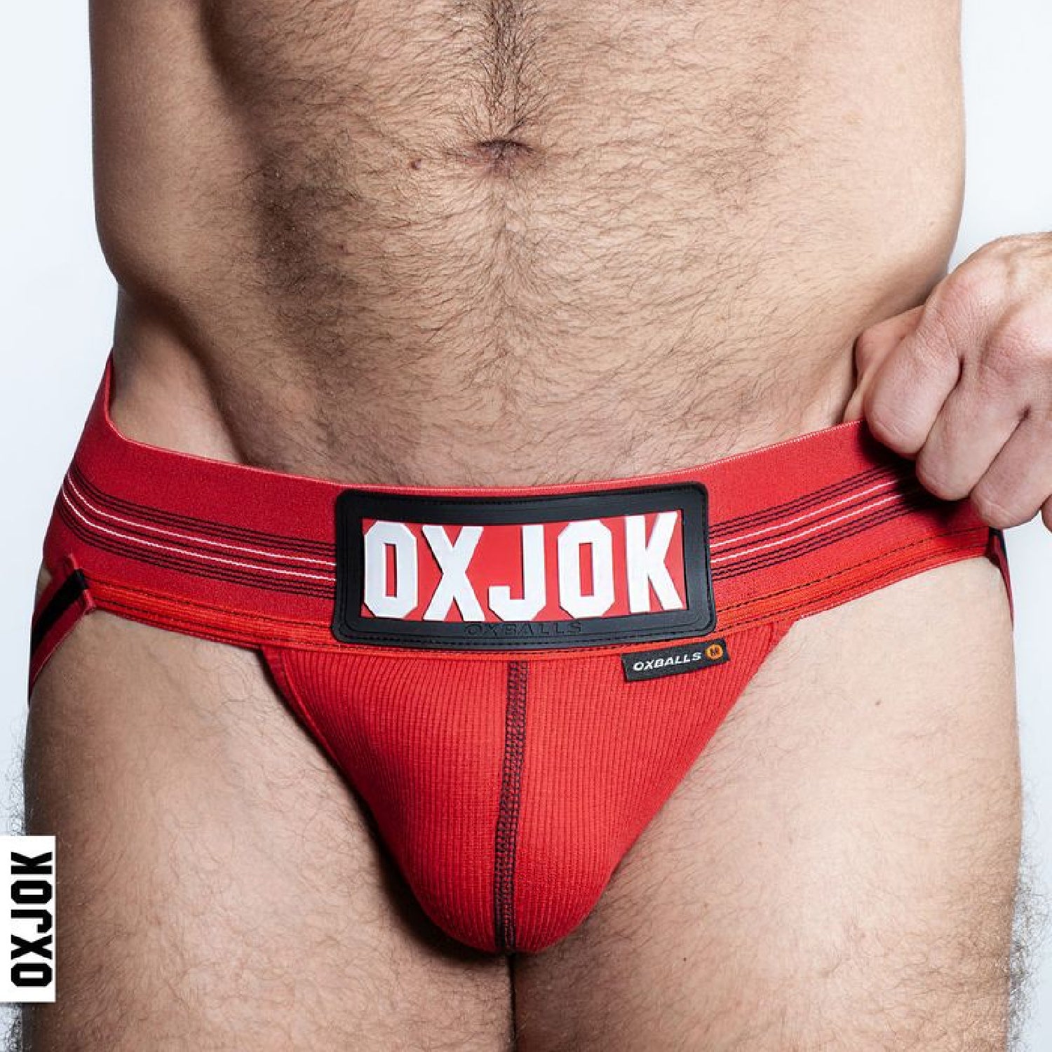 Oxballs Slingjock Upthrust Slider-Strap Jock Black Iron