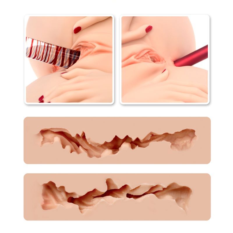 Spread Me Pussy and Anal Masturbator Torso Barbie