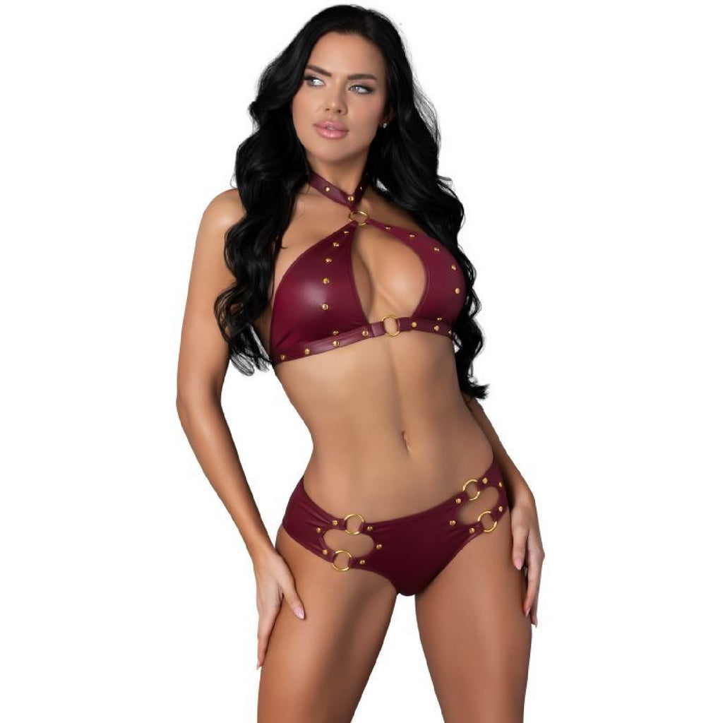 Juno Burgundy Jewel Two Piece Set