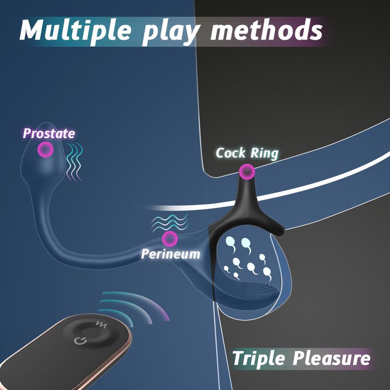 Remote Control Vibrating Cock and Ball Cradle